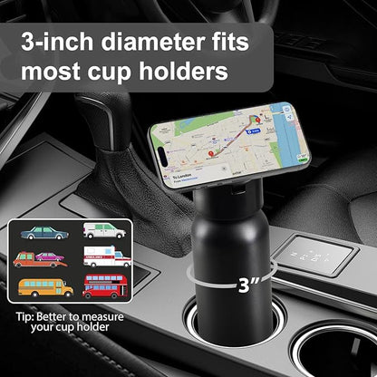 Bouteille d'eau avec support magnétique pour téléphone
